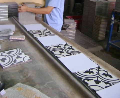 Carreaux Ciment Fabrication